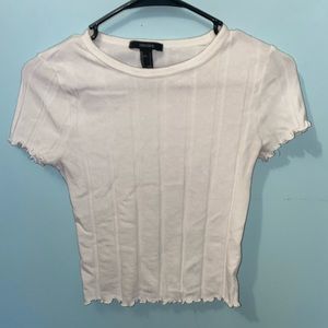 White ribbed t-shirt